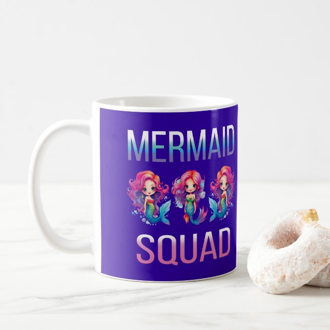Taza De Café Escuadrón de sirenas (Con donut)
