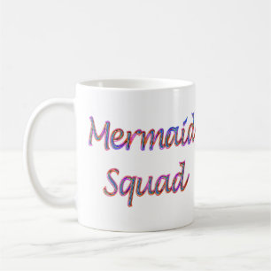 Taza De Café Escuadrón de sirenas en colores arcoiris