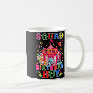 Taza De Café Escuadrón Del Círculo De Cumpleaños Tema Del Carna