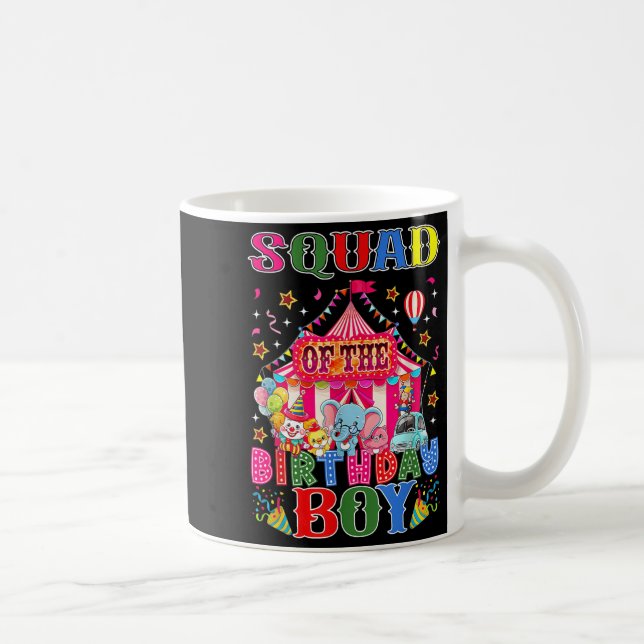 Taza De Café Escuadrón Del Círculo De Cumpleaños Tema Del Carna (Derecha)