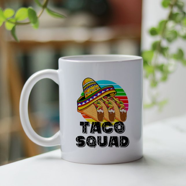 Taza De Café Escuadrón del Taco, Cinco de Mayo (Taco Squad Mug)