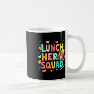 Taza De Café Escuadrón Héroe del Almuerzo Preparado Señora del 