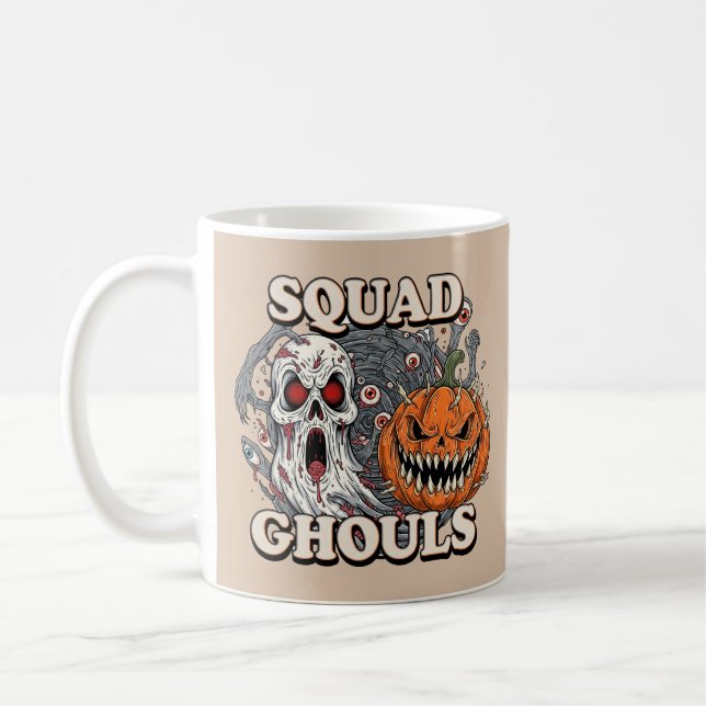 Taza De Café Escuadrones de escuadrón - Fantasma Mug Halloween (Izquierda)