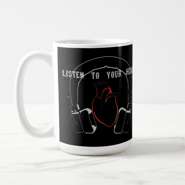 Taza De Café Escucha a tu Corazón (Izquierda)