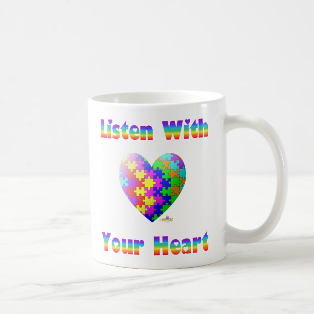 Taza De Café Escucha Con Tu Corazón (Derecha)