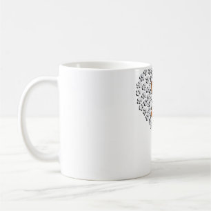 Taza De Café Escucha de diseño de paw de perro de Yorkshire Ter
