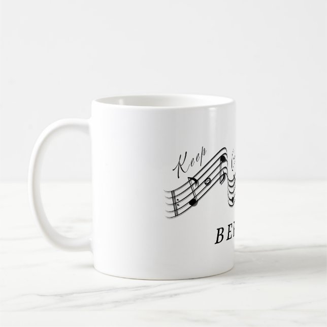 Taza De Café Escucha Hector Berlioz Compositor de Música Clásic (Izquierda)