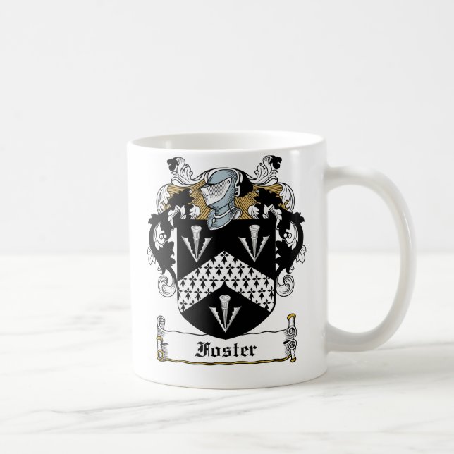 Taza De Café Escudo adoptivo de la familia (Derecha)