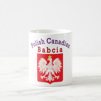Taza De Café Escudo de águila canadiense polaco Babcia