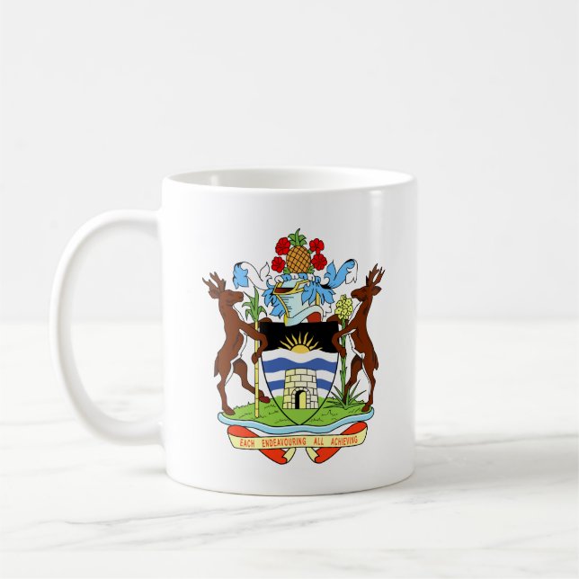 Taza De Café Escudo de Antigua y Barbuda (Izquierda)