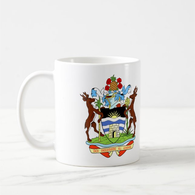 Taza De Café Escudo de Antigua y Barbuda (Izquierda)