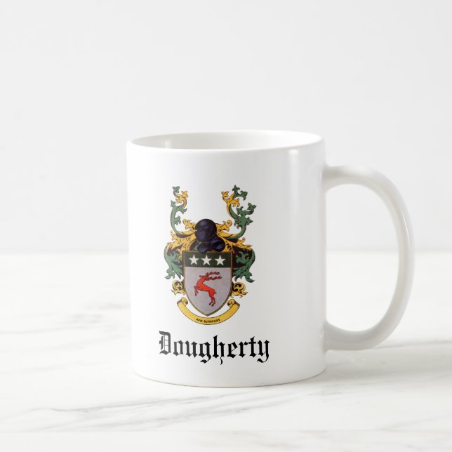 Taza De Café Escudo de armas adaptable de Dougherty (Derecha)