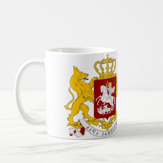 Taza De Café Escudo De Armas Alternativo Georgia (Izquierda)