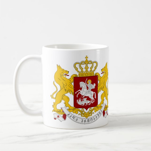 Taza De Café Escudo De Armas Alternativo Georgia Café Mug - Tam (Izquierda)