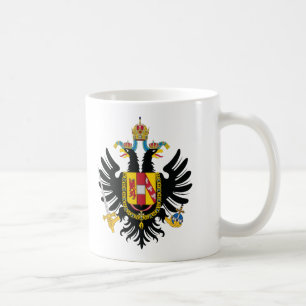 Taza De Café Escudo de armas austríaco del imperio (1815)