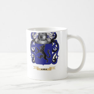 Taza De Café Escudo de armas de Abba (escudo de la familia)