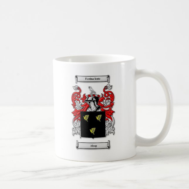 Taza De Café Escudo de armas de Alsop (Derecha)