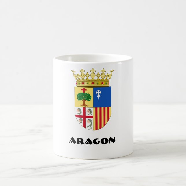 Taza De Café Escudo de armas de Aragón (España) (Centro)