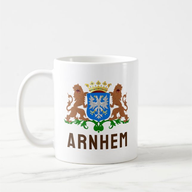 Taza De Café Escudo de armas de Arnhem, Países Bajos (Izquierda)