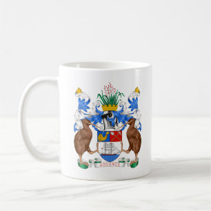 Taza De Café Escudo de armas de Auckland, NZ Coffee Mug