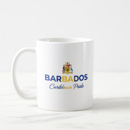Taza De Café Escudo de Armas de Barbados | Orgullo Cotidiano