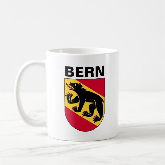 Taza De Café Escudo de armas de Berna, SUIZA (Izquierda)