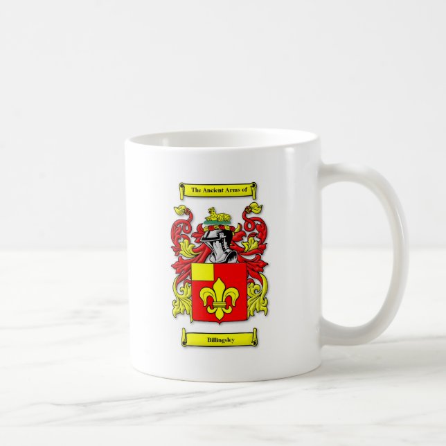 Taza De Café Escudo de armas de Billingsley (Derecha)