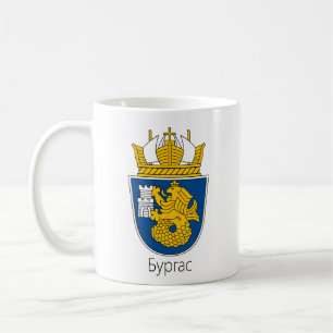 Taza De Café Escudo de armas de Burgas, Bulgaria