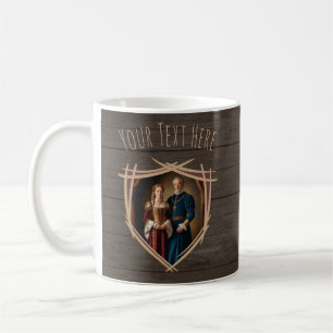 Taza De Café Escudo de Armas de Caballero Medieval Antiguo Vint