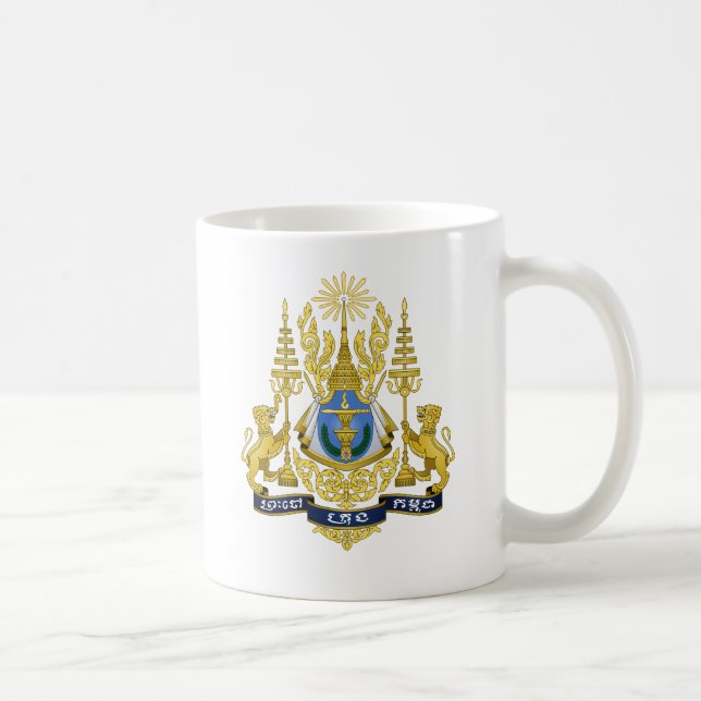 Taza De Café Escudo de armas de Camboya (Derecha)