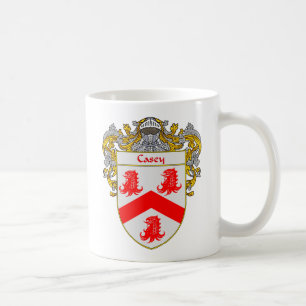 Taza De Café Escudo de armas de Casey (cubierto)