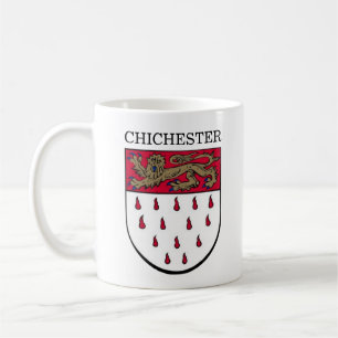 Taza De Café Escudo de armas de Chichester, West Sussex (Inglat