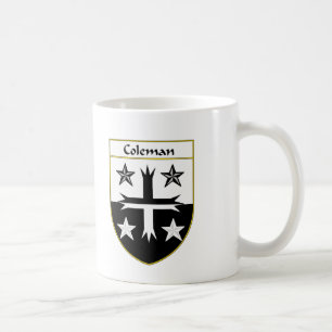 Taza De Café Escudo de armas de Coleman/escudo de la familia