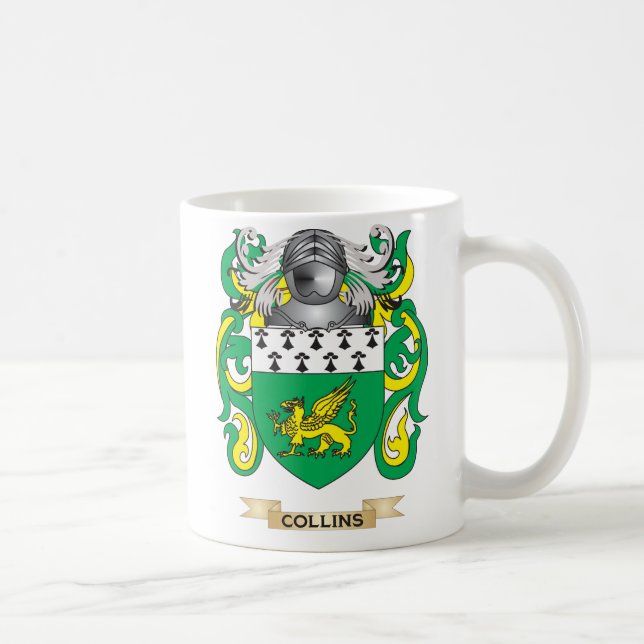 Taza De Café Escudo de armas de Collins (Derecha)