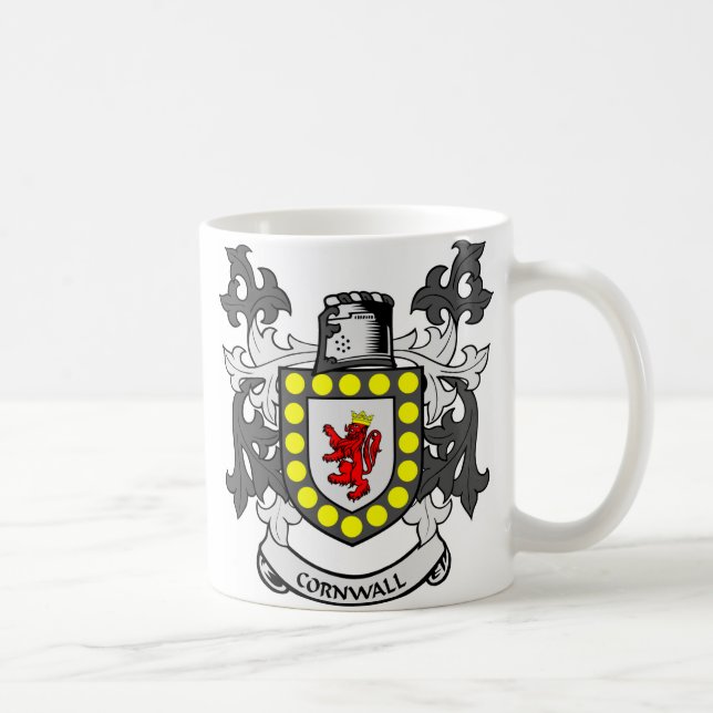 Taza De Café Escudo de armas de CORNUALLES (Derecha)