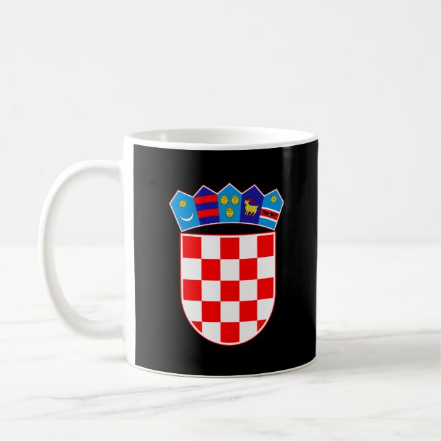 Taza De Café Escudo de armas de Croacia (Izquierda)