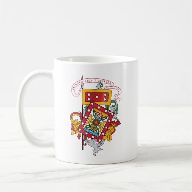 Taza De Café Escudo de Armas de Cuenca, Ecuador (Izquierda)