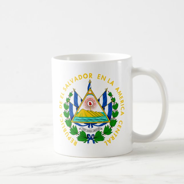 Taza De Café Escudo de armas de El Salvador (Derecha)