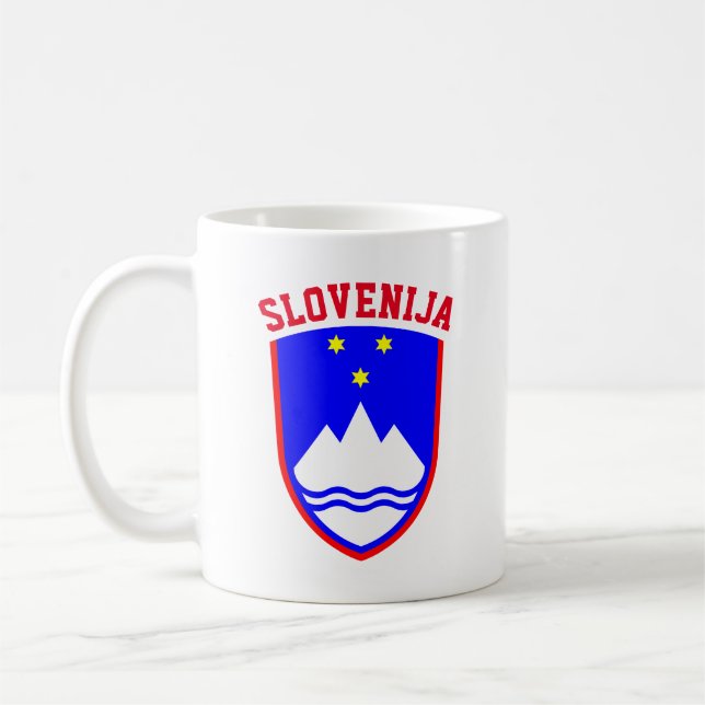 Taza De Café Escudo de armas de ESLOVENIA (Izquierda)