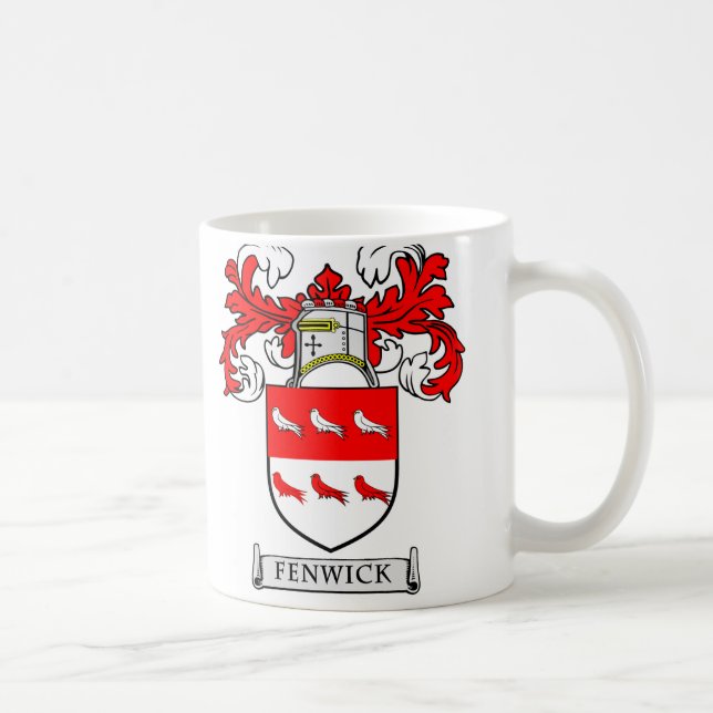 Taza De Café Escudo de armas de FENWICK (Derecha)