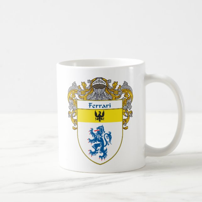 Taza De Café Escudo de armas de Ferrari (cubierto) (Derecha)