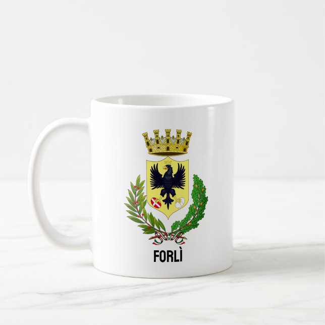 Taza De Café Escudo de armas de Forlì, ITALIA (Izquierda)