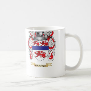 Taza De Café Escudo de armas de Gannon (escudo de la familia)