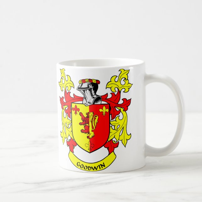 Taza De Café Escudo de armas de GOODWIN (Derecha)