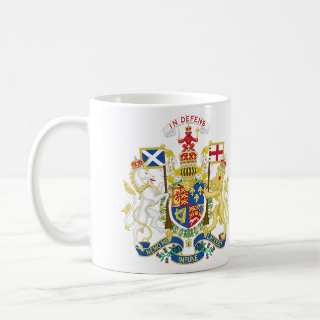 Taza De Café Escudo De Armas De Gran Bretaña En Escocia (Izquierda)
