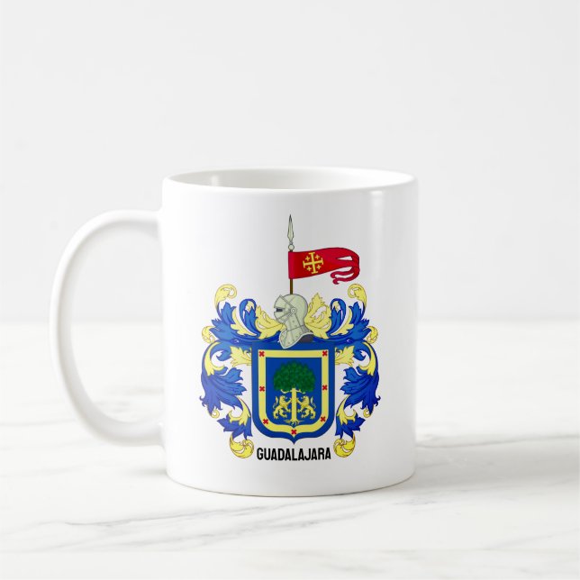 Taza De Café Escudo de armas de Guadalajara, México (Izquierda)