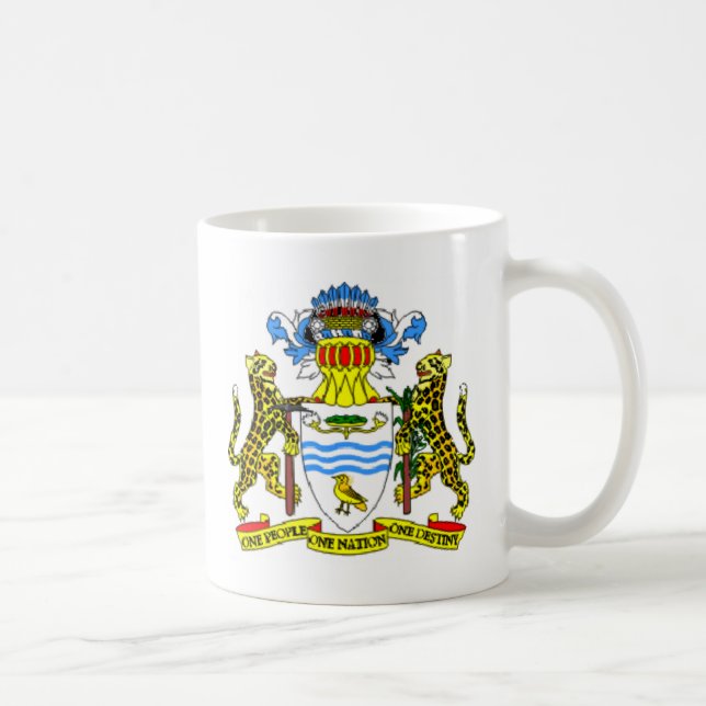 Taza De Café Escudo de armas de Guyana (Derecha)