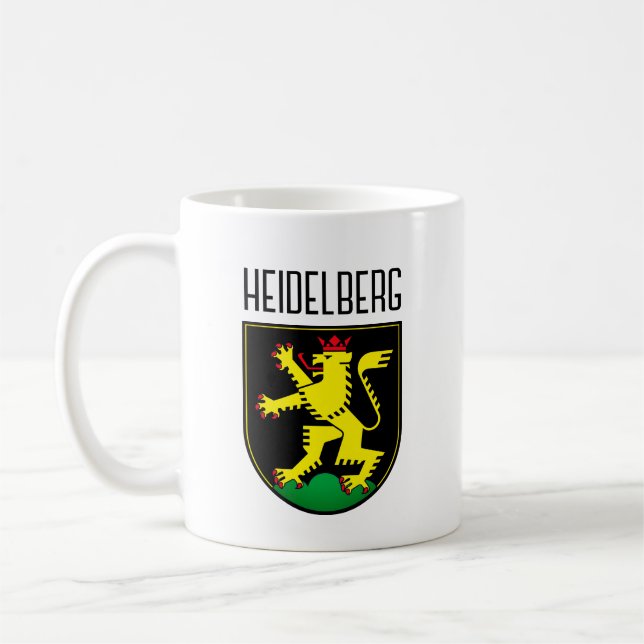 Taza De Café Escudo de armas de Heidelberg - ALEMANIA (Izquierda)