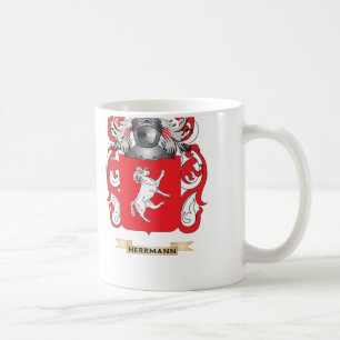 Taza De Café Escudo de armas de Herrmann (escudo de la familia)