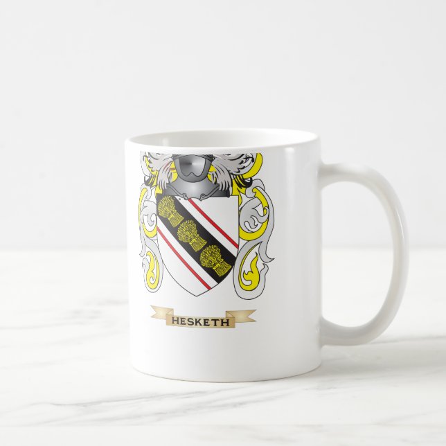 Taza De Café Escudo de armas de Hesketh (escudo de la familia) (Derecha)